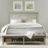 Liberty Furniture 457-BR-KSB Ivy Hollow - King Storage Bed - Weathered Linen / Dusty Taupe
