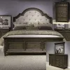 Liberty Furniture 297-BR-QUBDMC Liberty Furniture 297-BR-QUBDMC Paradise Valley - 4 Piece Bedroom Set (Queen Upholstered Bed, Dresser & Mirror, Chest) - Saddle Brown