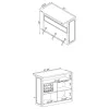 CoasterEveryday 182071 Joe - 5-Shelf Composite Wood Home Bar Wine Cabinet - Aged Oak