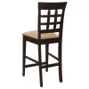 CoasterEveryday 100438-S5 Gabriel - 5 Piece Counter Height Dining Set - Cappuccino