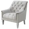 CoasterElevations 508463 Avonlea - Velvet Upholstered Sloped Arm Chair - Pearl Silver