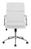 CoasterEssence 801767 Ximena - Upholstered Adjustable Mid Back Office Chair - White