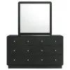 Coaster Fine Furniture 223663M Cavelle - 6-Drawer Dresser And Mirror - Black