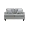 Intercon SY-LS-BWN61-GPH-C Baldwin - Loveseat With 2 Pillows - Dalton Graphite