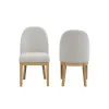New Classic D1464N-20 New Classic D1464N-20 Essence - Upholstered Curved Back Chair - Natural