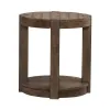 Liberty Furniture 449-OT1022 Liberty Furniture 449-OT1022 Broadmore - Round Chairside Table - Cobblestone Brown