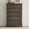 Liberty Furniture 104G-BR41 Liberty Furniture 104G-BR41 Twin Lakes - 5 Drawer Chest - Gray