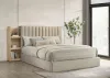 Coaster Fine Furniture 223111KE Arielle - Eastern King Bookcase Panel Storage Bed - Light Oak