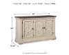 Ashley Furniture D647-60 Bolanburg - Dining Room Server - Beige