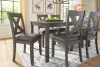 Ashley Furniture D388-425 Caitbrook - RECT DRM Table Set (Set of 7) - Gray