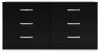 Ashley Furniture EB3392-131 Finch - Six Drawer Dresser - Black