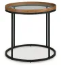 Ashley Furniture T502-6 Noraluna - Round End Table - Medium Brown