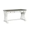 Samuel Lawrence Furniture S786-910 Valley Ridge - 3-Drawer Desk - White