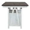 Liberty Furniture 139WH-GT3660 Farmhouse - Gathering Table - Two Tone White / Wood Tone