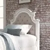 Liberty Furniture 244-BR17HU Liberty Furniture 244-BR17HU Magnolia Manor - Full Upholstered Panel Headboard - Antique White