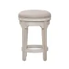 Liberty Furniture 652-OT9003 Farmhouse Reimagined - Console Swivel Stool - Antique White / Chestnut Tops