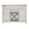 Liberty Furniture 62WH-SR4836 Liberty Furniture 62WH-SR4836 Lindsey Farm - Server - Weathered White & Sandstone