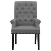 CoasterEssence 115163 Alana - Fabric Upholstered Dining Arm Chair - Gray
