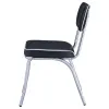 CoasterEveryday 2066 Retro - Upholstered Dining Side Chair (Set of 2) - Black