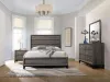 CoasterEveryday 212421KW-S4 Watson - 4 Piece California King Bedroom Set - Gray Oak