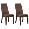 CoasterEssence 106582 Spring Creek - Upholstered Dining Chair (Set of 2) - Chocolate
