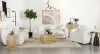 CoasterElevations 509871-S3 Isabella - 3 Piece Faux Sheepskin Upholstered Sofa Set - Natural