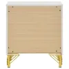Coaster Fine Furniture 224732 Lucia - 2-Drawer Nightstand - White