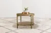 Coaster Fine Furniture 706187 Arini - Round End Side Table With Storage Shelf - Sand Wash