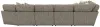 Jackson Furniture Industries 3145/63/59/31/96-28 Turner - 5 Piece Sectional With RSF Cuddler - Mushroom