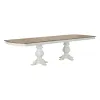Liberty Furniture 244-DR-2PS Magnolia Manor - Double Pedestal Table - Antique White