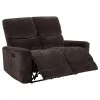 Coaster Fine Furniture 609572 Navarro - Chenille Upholstered Reclining Loveseat - Dark Brown