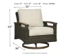 Ashley Furniture P750-821 Paradise Trail - Swivel Lounge Chair (Set of 2) - Medium Brown