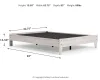 Ashley Furniture EB4121-113 Shawburn - Queen Platform Bed - Whitewash