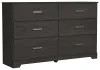 Ashley Furniture B2589-31 Belachime - Six Drawer Dresser - Charcoal