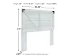 Ashley Furniture EB4121-157 Ashley Furniture EB4121-157 Shawburn - Queen Crossbuck Panel HDBD - Whitewash