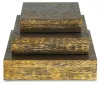Ashley Furniture A2000490 Keldy - Box Set (Set of 3) - Antique Brass Finish