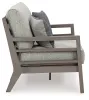 Ashley Furniture P564-835 Hillside Barn - Loveseat W/Cushion - Gray / Brown