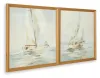 Ashley Furniture A8000458 Winbrook - Wall Art Set (Set of 2) - Gray / Tan / Gold Finish