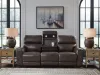 Ashley Furniture PCU6450615 Crossplex - Power Reclining Sofa With Adjustable Headrest - Smoke