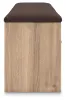 Ashley Furniture PCB1360-09 Kinlanni - Bedroom Upholstered Storage Bench - Tan / Brown