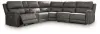 Ashley Furniture PCU12000S5 Ashley Furniture PCU12000S5 Bleckley - 6-Piece Power Reclining Sectional With LAF And RAF Recliners - Anchor
