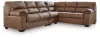 Ashley Furniture PC27704S3 Ashley Furniture PC27704S3 WillowBend - 3-Piece Sectional With RAF Sofa With Corner Wedge - Caramel