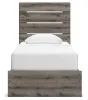 Ashley Furniture PCB2405B18 Ashley Furniture PCB2405B18 Graystorm - Twin Panel Storage Bed - Brown Gray