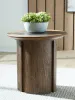 Ashley Furniture T563-6 Ashley Furniture T563-6 Dontayne - Round End Table - Warm Brown
