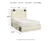 Ashley Furniture B192B24 Ashley Furniture B192B24 Cambeck - Queen Panel Bed With 4 Storage Drawers - Whitewash