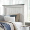 Liberty Furniture 417-BR17 Liberty Furniture 417-BR17 Allyson Park - Full Panel Headboard - Wirebrushed White / Charcoal
