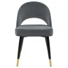 CoasterEssence 192542 Lindsey - Upholstered Dining Side Chair (Set of 2) - Gray