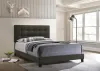 CoasterEveryday 305746Q Mapes - Upholstered Queen Panel Bed - Charcoal