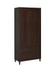 CoasterEveryday 950724 Wadeline - 2 Door Tall Accent Storage Cabinet - Rustic Tobacco