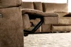 Furniture of America CM9909BR-SECT-PM Cerelia - Power Sectional - Brown